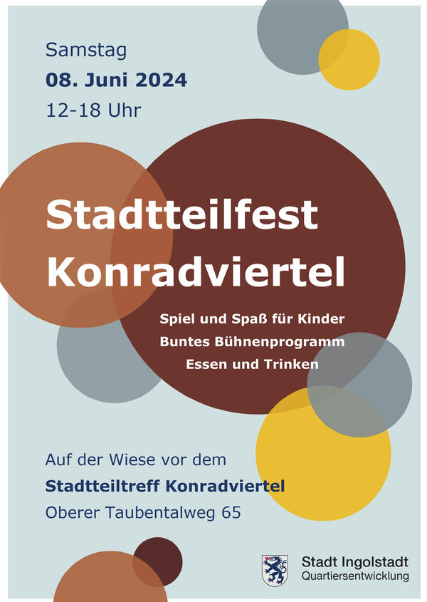 Bild vergrern: Plakat Stadtteilfest Konradviertel