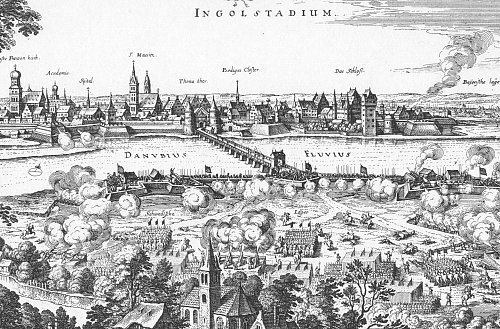 Merian: Schweden vor Ingolstadt 1632