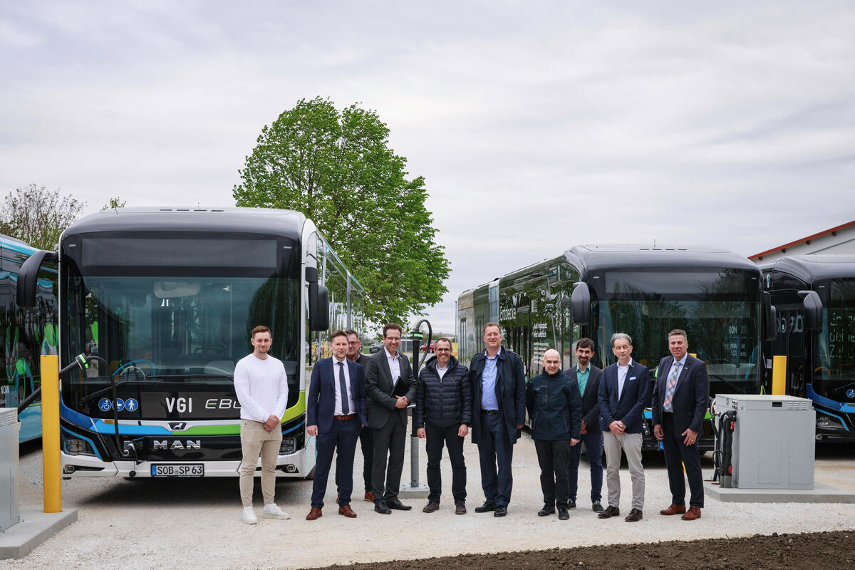 Ladezentrum für Elektrobusse