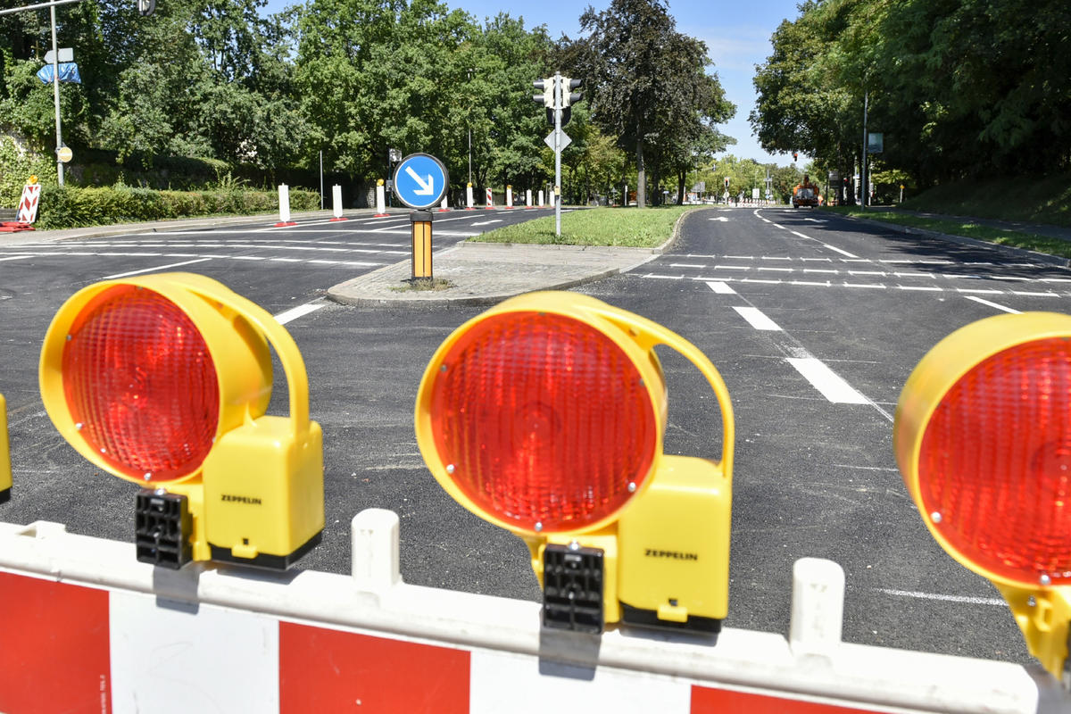 Tiefbau - Straßensperrung