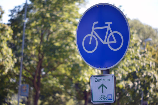 Beschilderung Fahrradweg