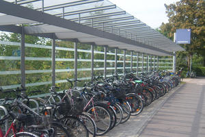 Bild vergrößern: Fahrradabstellanlage am Nordbahnhof Ost