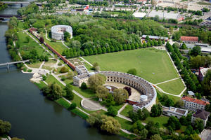 Bild vergrößern: Luftaufnahme vom Klenzepark