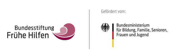 Bild vergr��ern: Bundesstiftung Fr�he Hilfen (BSFH) und Bundesministerium f�r Bildung, Familie, Senioren, Frauen und Jugend (BMBFSFJ) - Logo