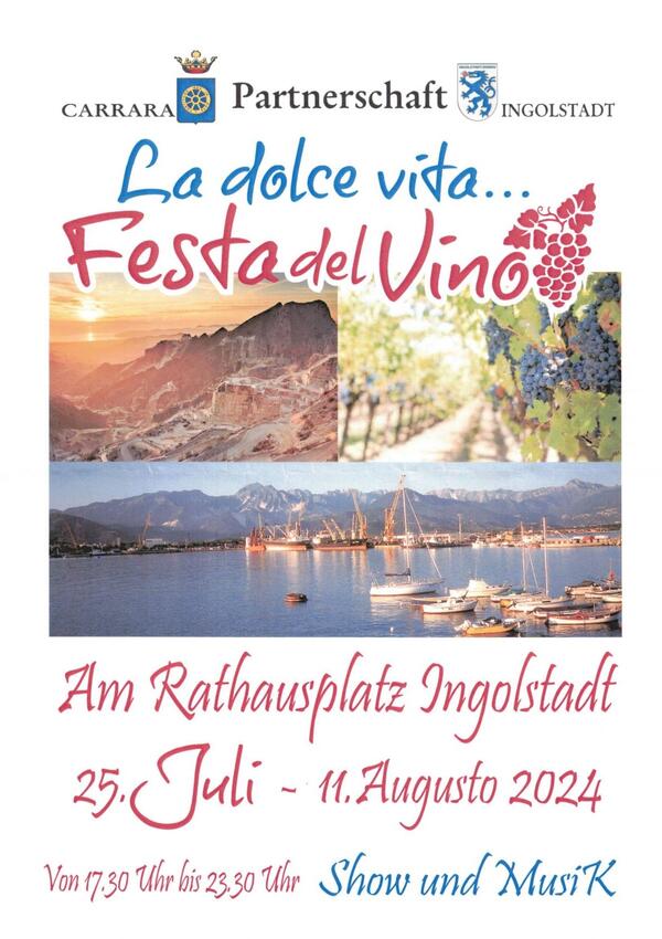Bild vergr&ouml;&szlig;ern: Plakat Carrara Weinfest 2024