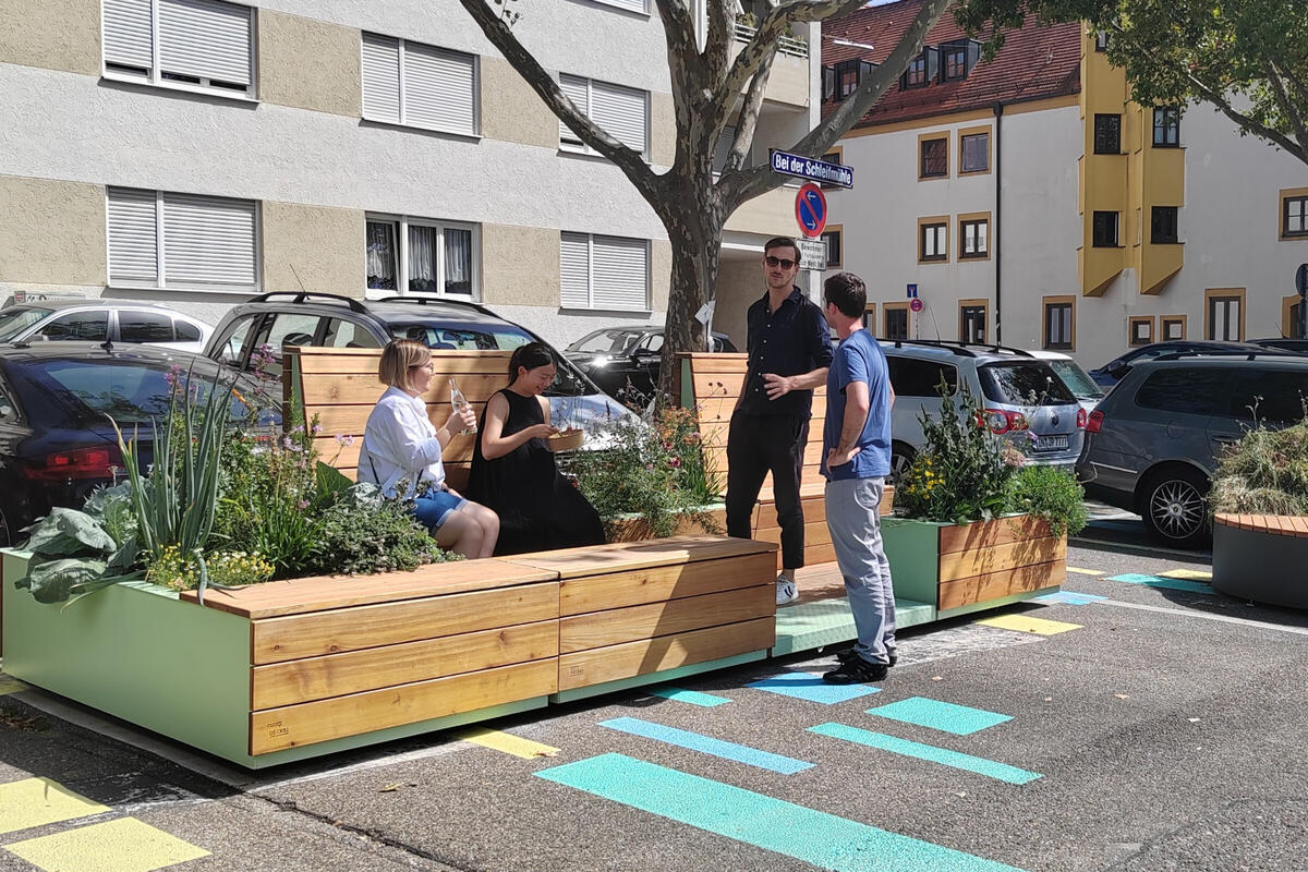 Parklet bei der Schleifmühle