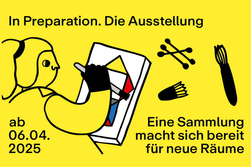 Ausstellungsplakat In Preparation. Die Ausstellung