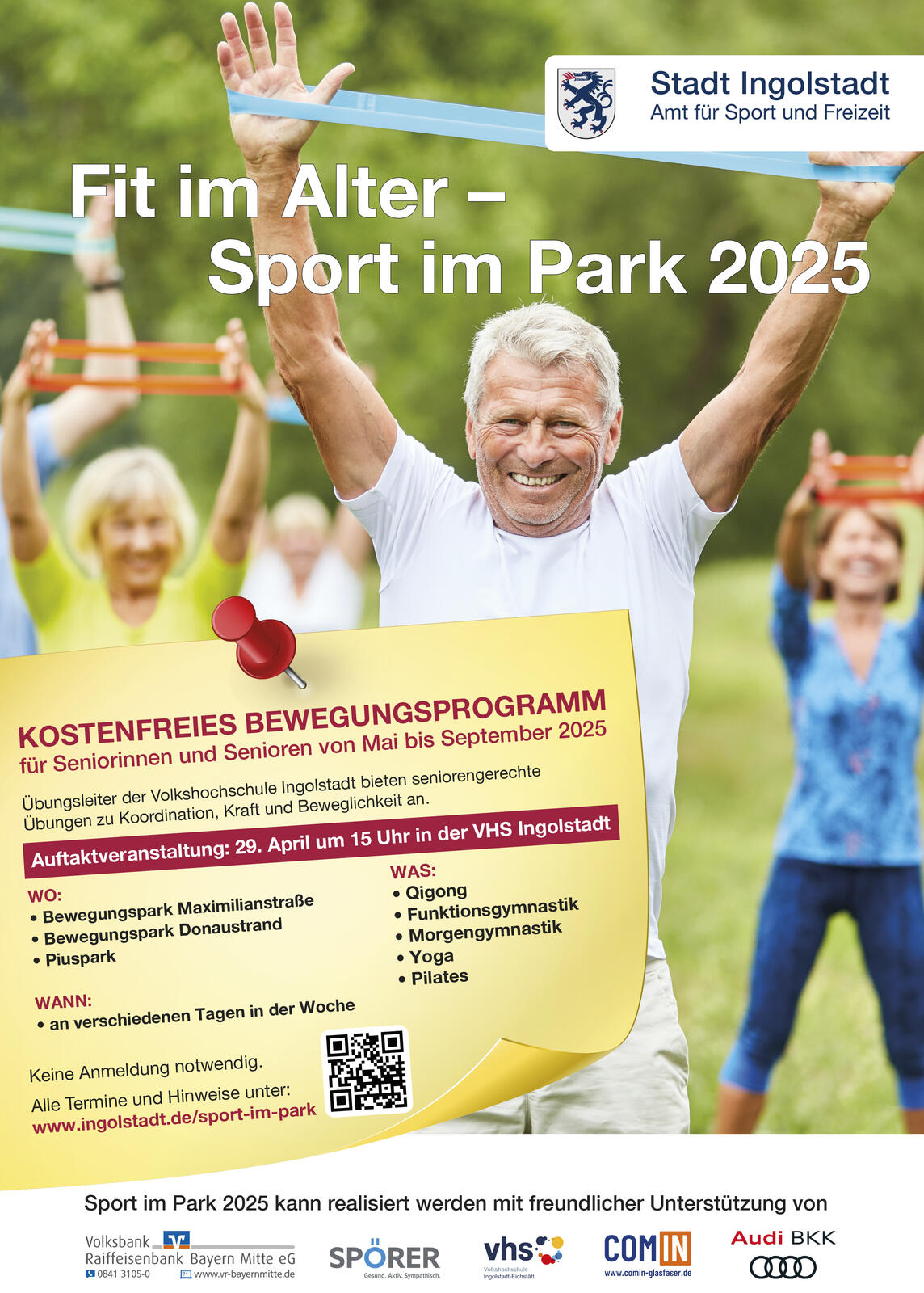 Plakat Sport im Park 2025