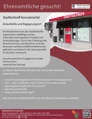 Bild vergr&ouml;&szlig;ern: Ehrenamtliche gesucht