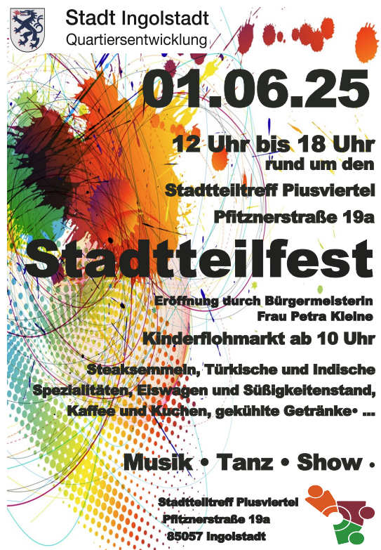 Stadtteilfest im Piusviertel am 01. Juni