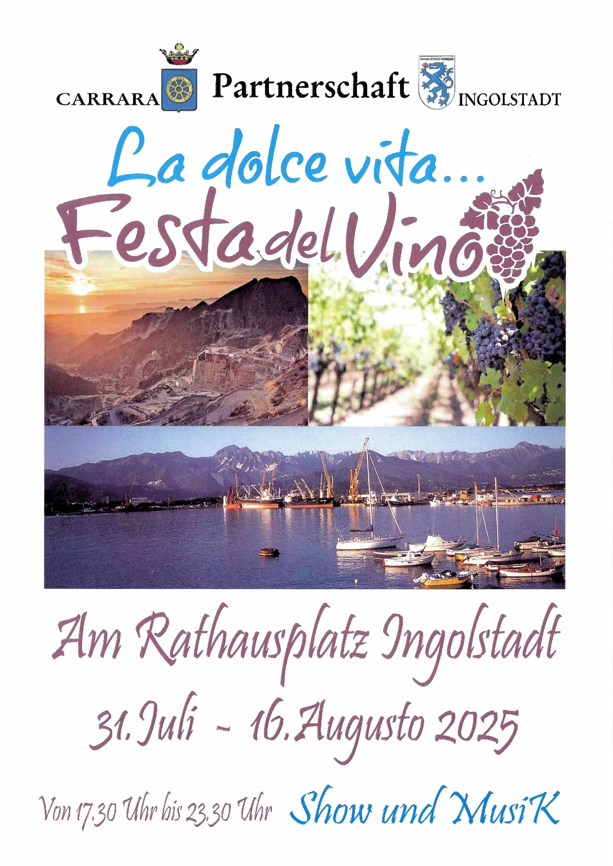 Carrara Weinfest Plakat