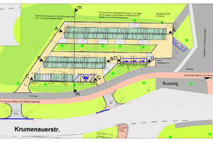 Bild vergrößern: Plan Radabstellanlage am Klinikum Ingolstadt