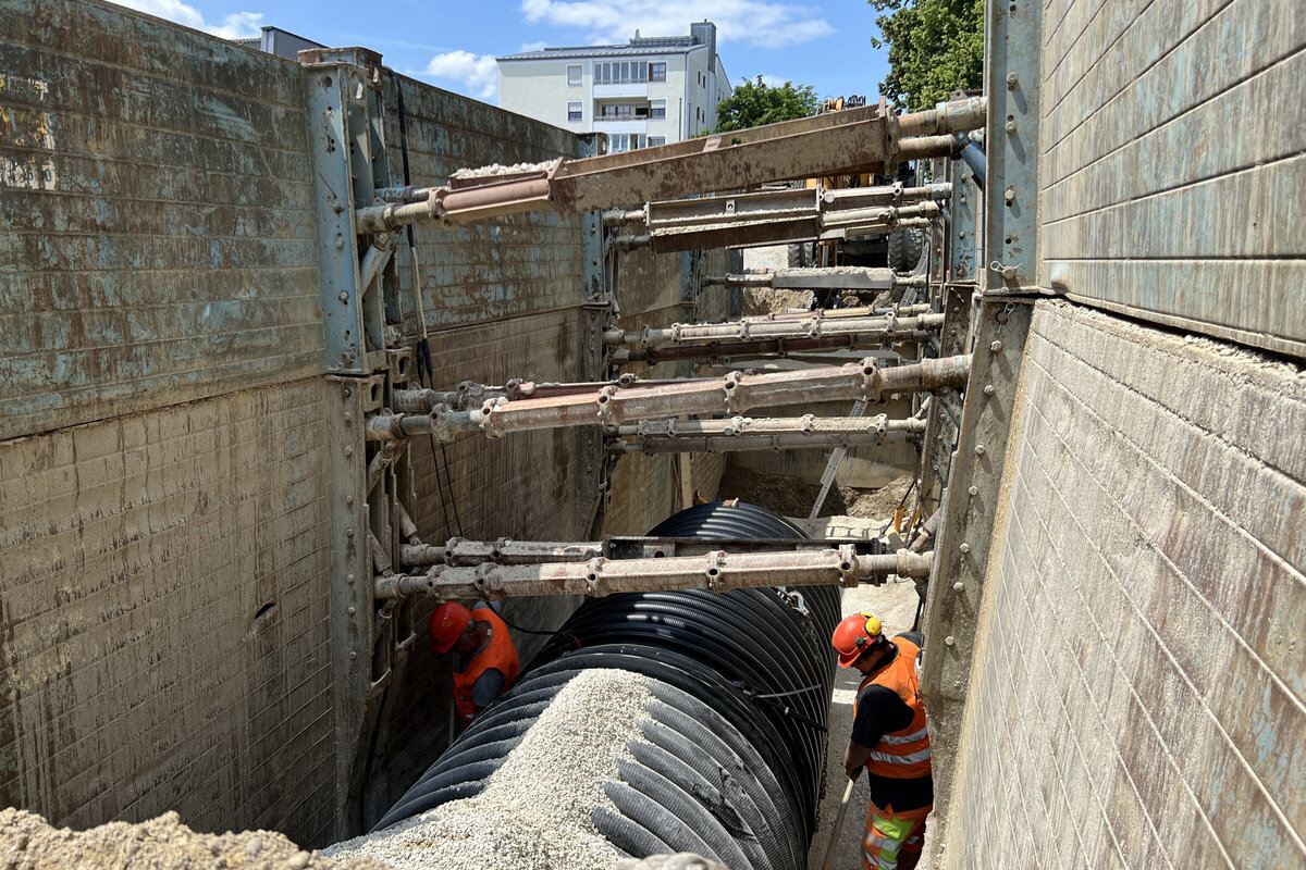 Kanalbaustelle INKB