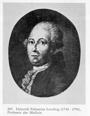 Bild vergr&ouml;&szlig;ern: Palmatius Leveling (1742 - 1798), Professor der Medizin