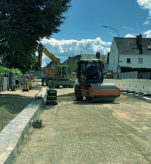 Bild vergrößern: Bauarbeiten am Unterhaunstätter Weg