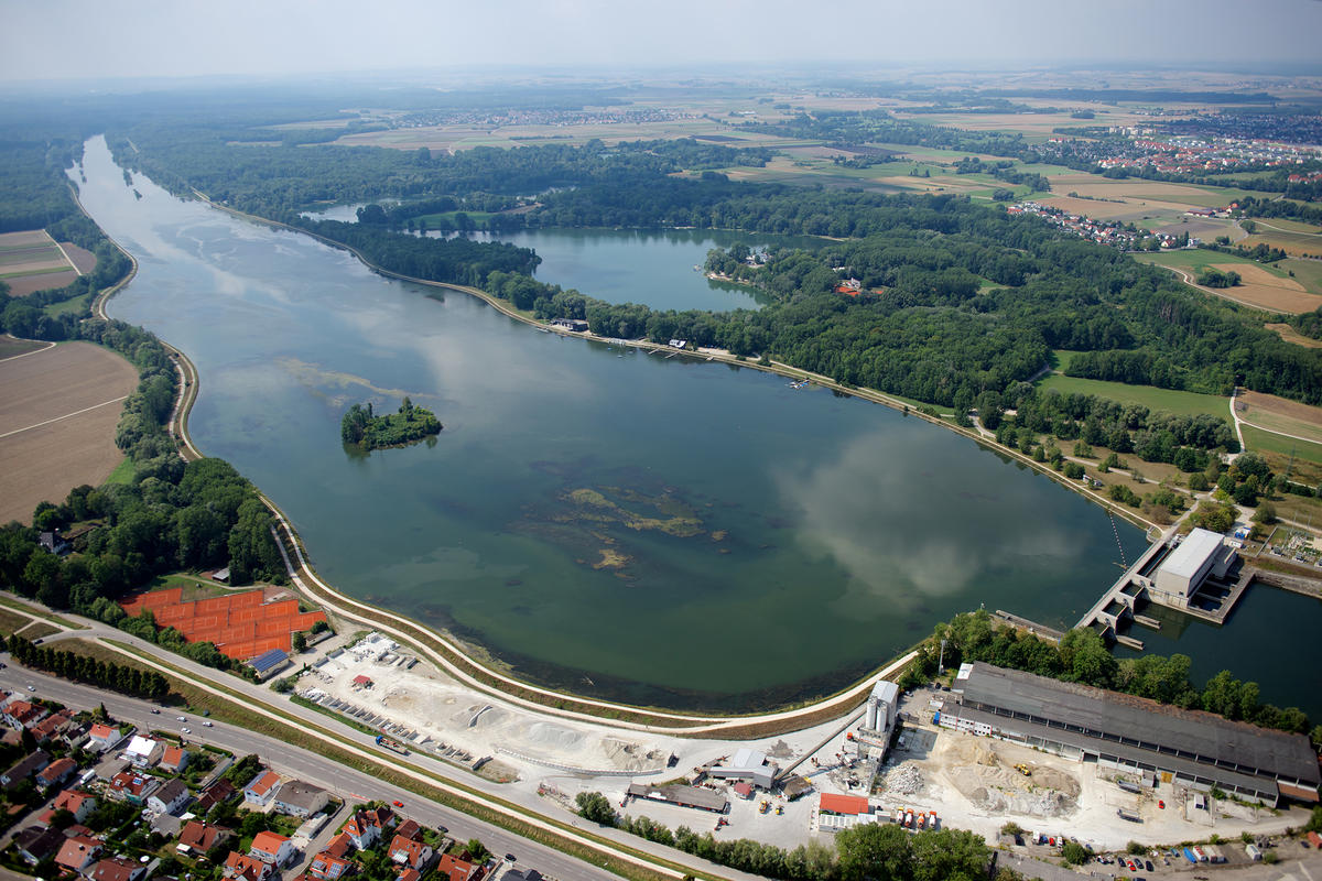 Vogelschutzinsel im Stausee