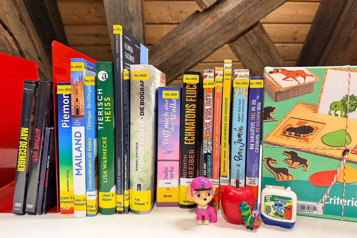 Medienauswahl der Stadtb&uuml;cherei