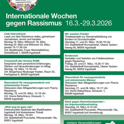 Bild vergr&ouml;&szlig;ern: Wochen gegen Rassismus 2026