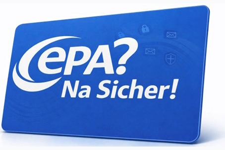 Logo des Projekts "ePA? Na sicher!"