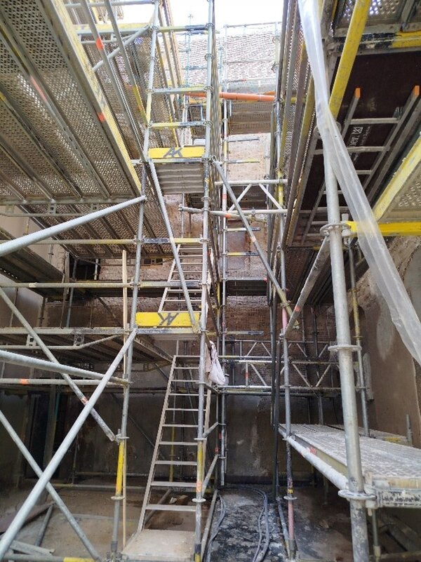 Vorbereitung Fassadensanierung