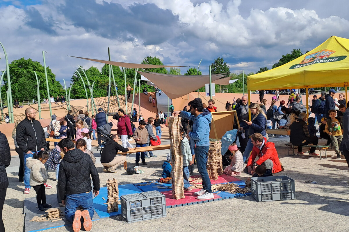 Gut besucht war das Familienfest im Piuspark. 