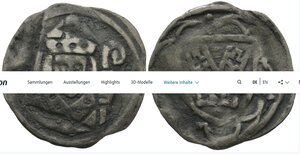 Bild vergr&ouml;&szlig;ern:  Pfennig des Regensburger Bischofs Johann von Moosburg