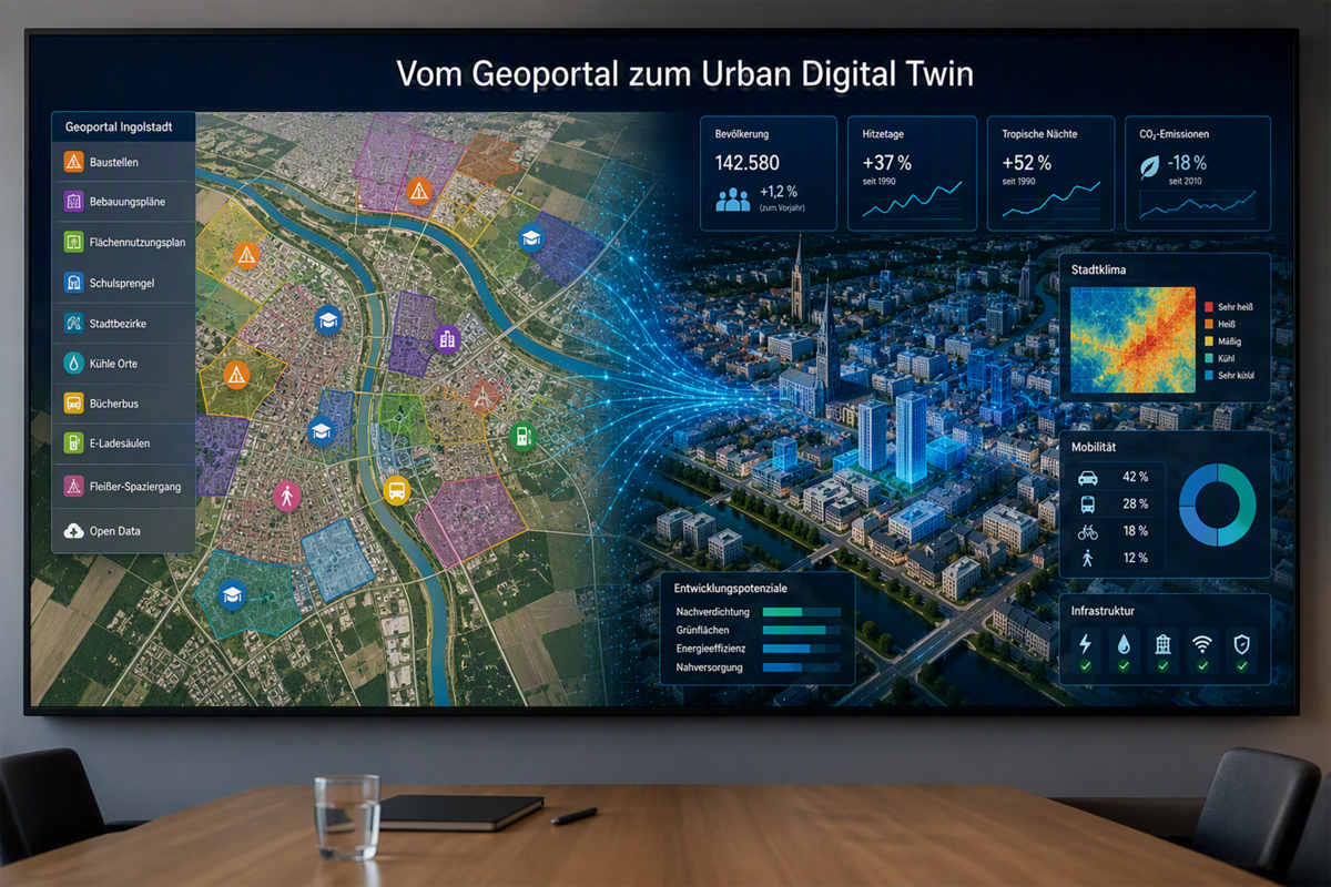 Civic Twin Lab - Digitaler Stadtzwilling (Foto KI-generiert)