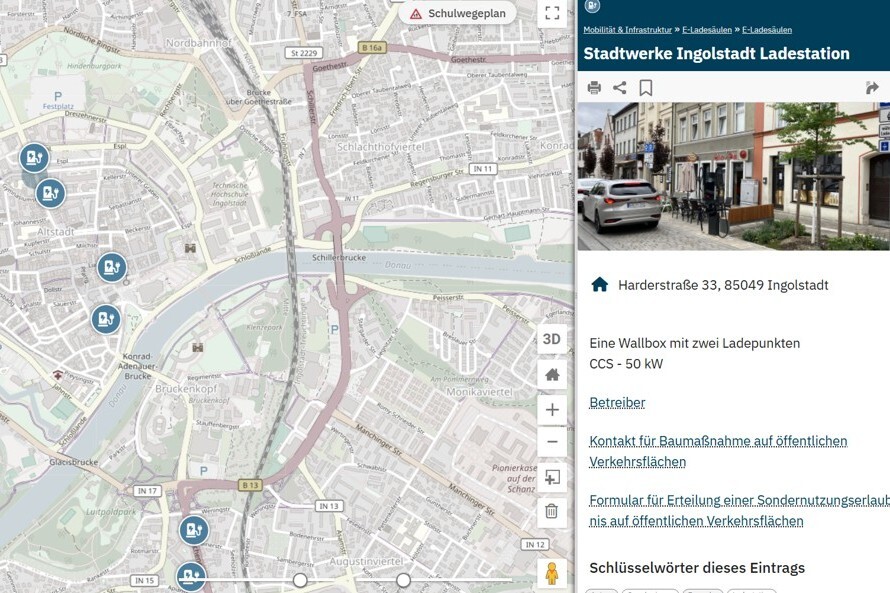 E-Lades�ulen im Geoportal 