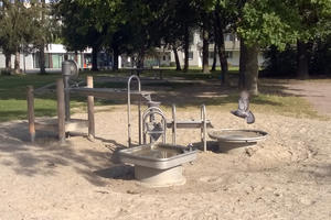 Wasserspiel für den Spielplatz an der Pfitznerstraße