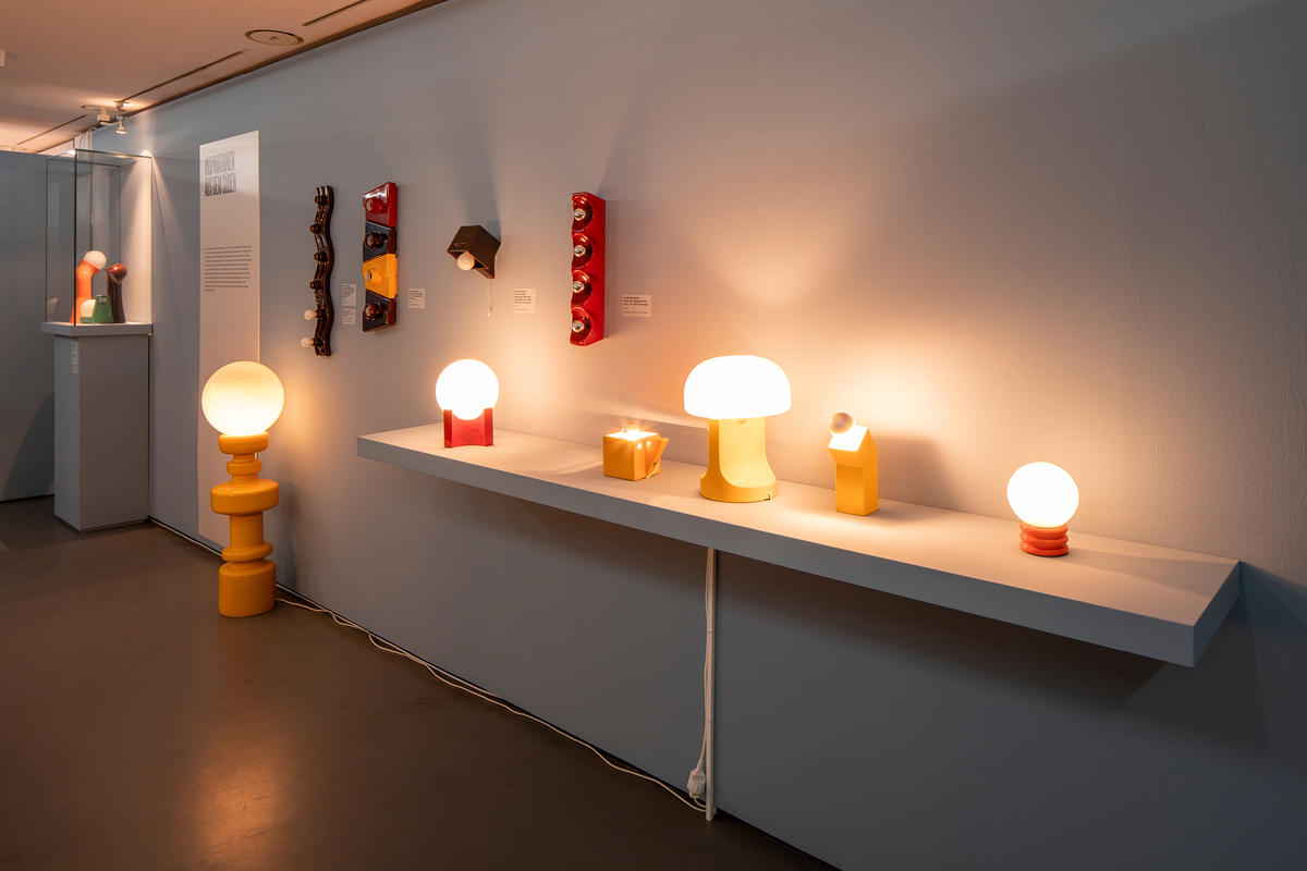 Brunnquell-Lampen im Museum für Konkrete Kunst 