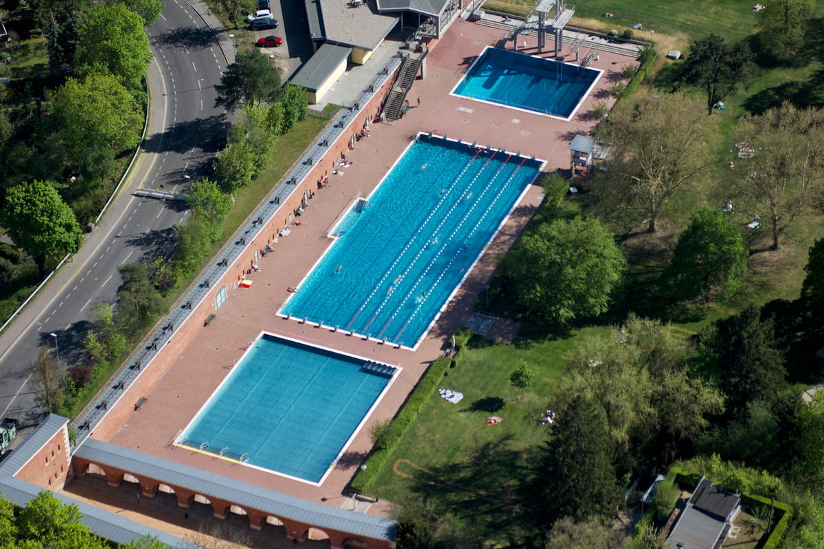 Freibad Luftbild 2019