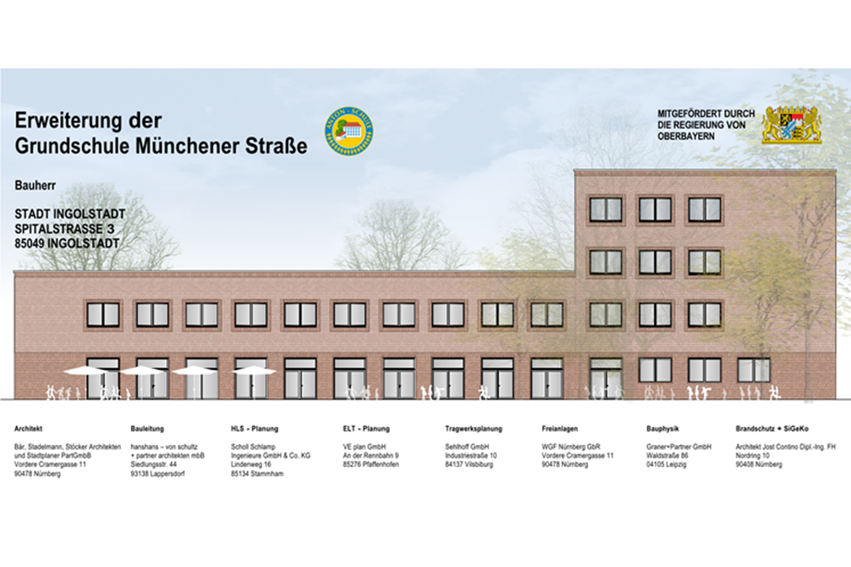 Erweiterung der Grundschule an der Münchener Straße