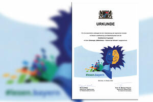 Bild vergr&ouml;&szlig;ern: Urkunde Bibliotheken - Partner der Schulen