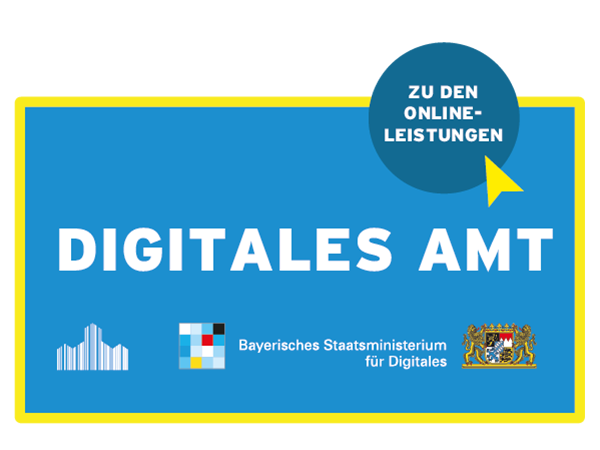 Plakette digitales Amt