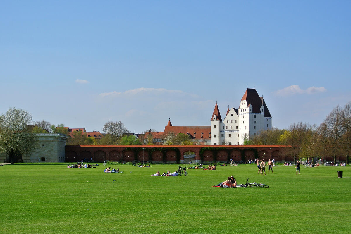 Liegewiese Klenzepark _ Neues Schloss