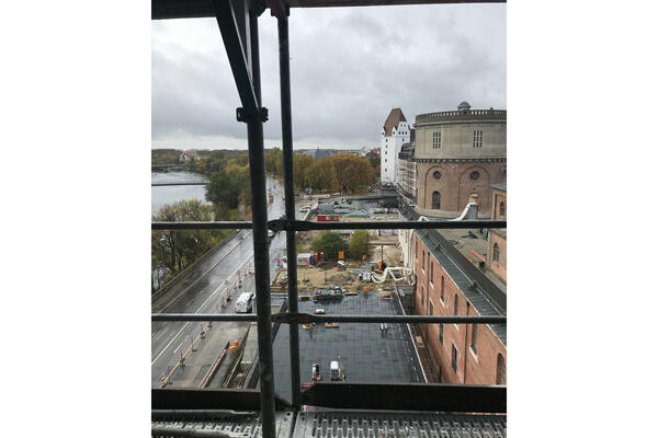 Blick aus dem Neubau