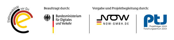 Bild vergrern: Logo Bundesministerieum fr Digitales und Verkehr in Kombi mit Frdertrger Projekttrger Jlich