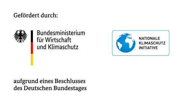 Bild vergrern: Logo Bundesministerium fr Wirtschaft und Klimaschutz in Kombination mit NKI