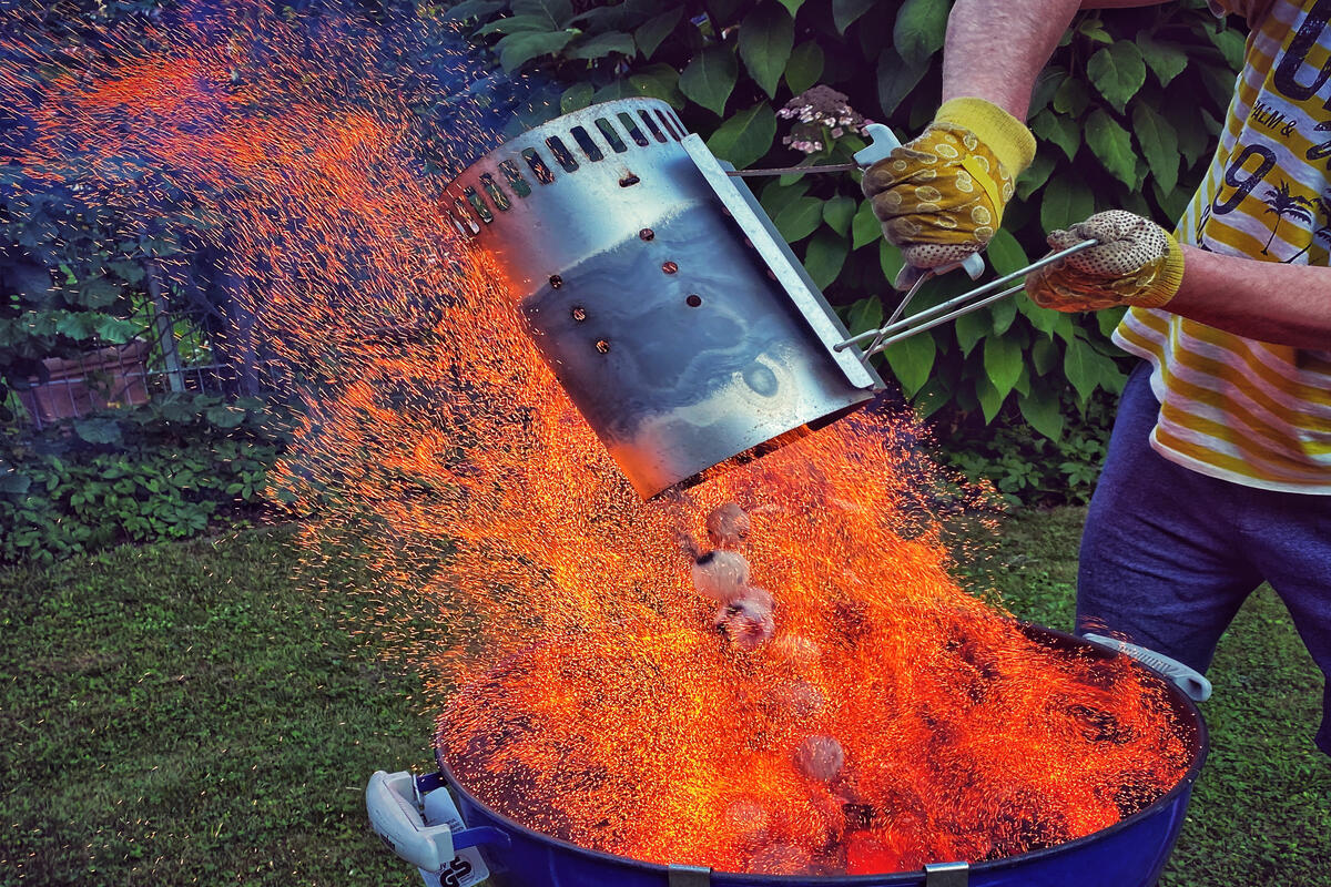 Achtung Brandgefahr beim Grillen