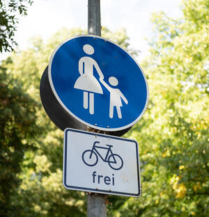 Gehweg Radfahrer frei