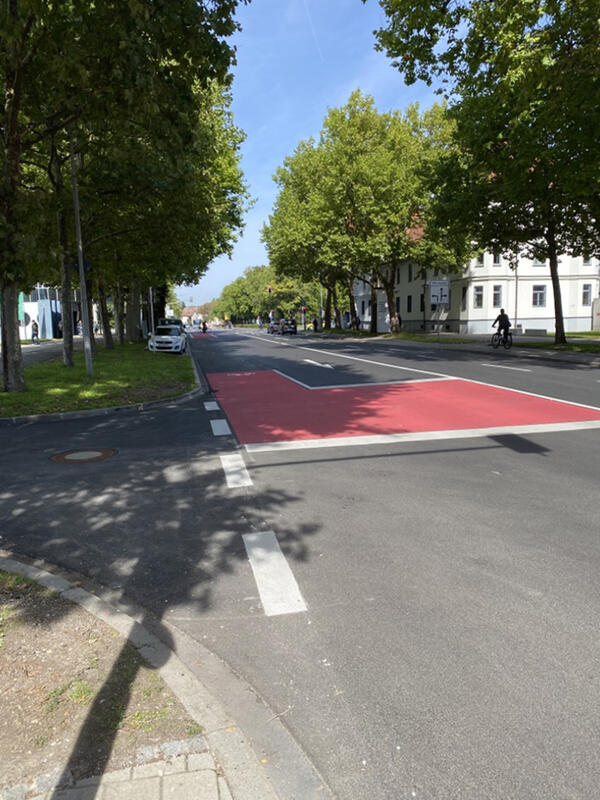 Errichtung einer Fahrradableitung an der Harderstraße