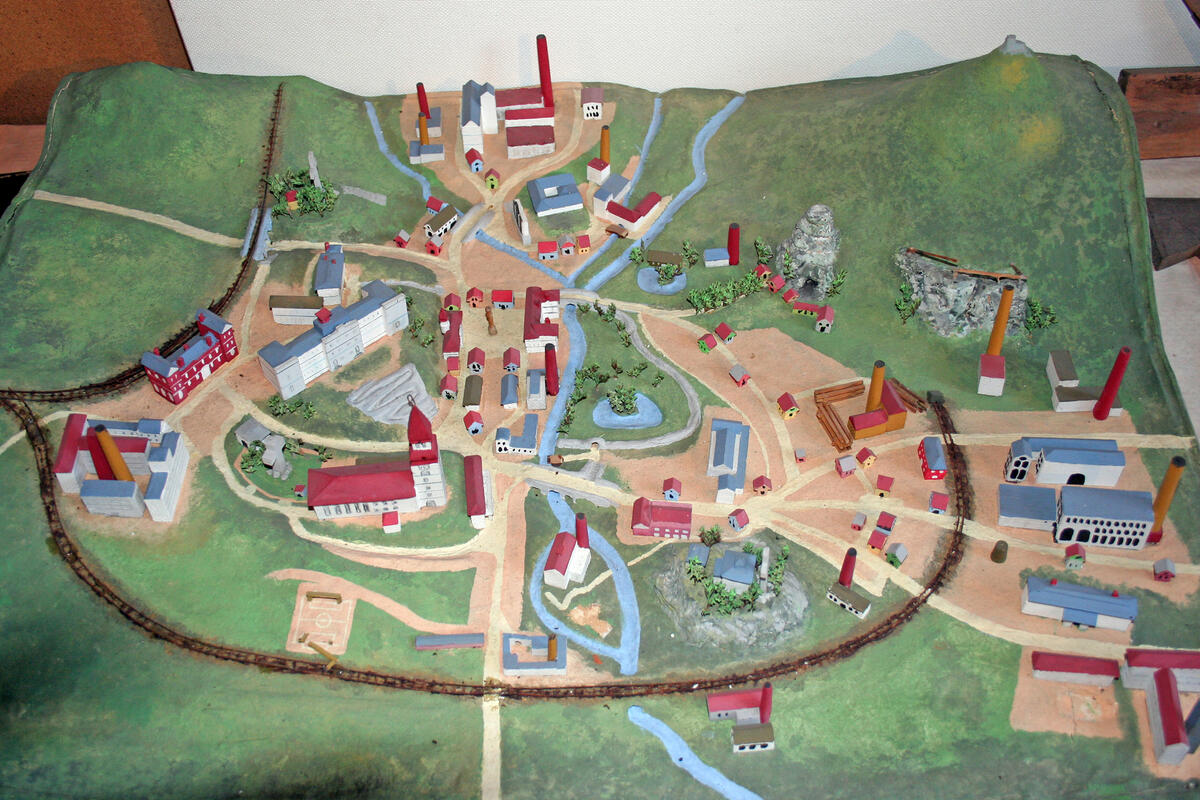Modell der Stadt Niemes 