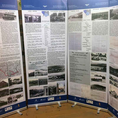 Bild vergr&ouml;&szlig;ern: Die aktuelle Sonderausstellung "Vom Winde verwehte Eisenbahnstrecken im Bayerischen Wald und im Böhmerwald"