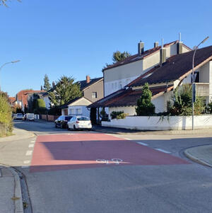 Einmündung vom Samhofer Weg in die Haltmayrstraße