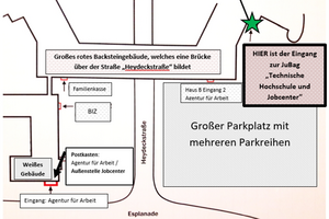 Bild vergrößern: Lageplan Jugendberufsagentur