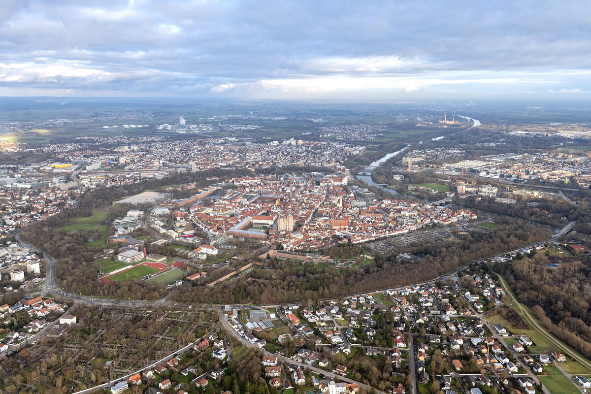 Ingolstadt Luftbild von Westen