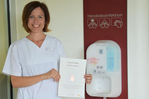 Bild vergrößern: Melanie Schliwa, Hygienefachkraft und Fachkrankenschwester für Intensivpflege und Anästhesie