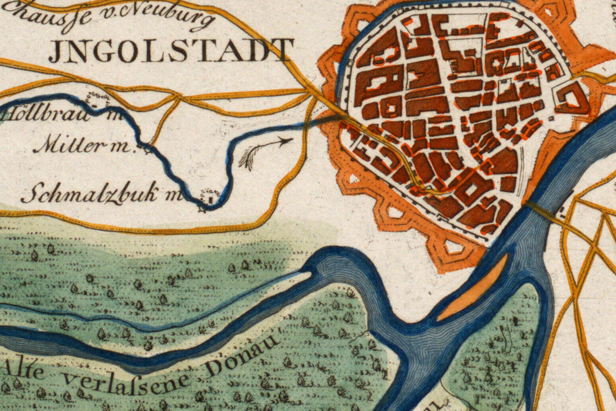 Landkartenausschnitt - Stadtarchiv Ingolstadt
