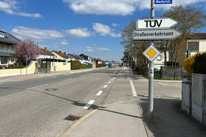 Bild vergrößern: Die sogenannte Ostspeiche: Regensburger Straße / Einmündung Wiechertstraße