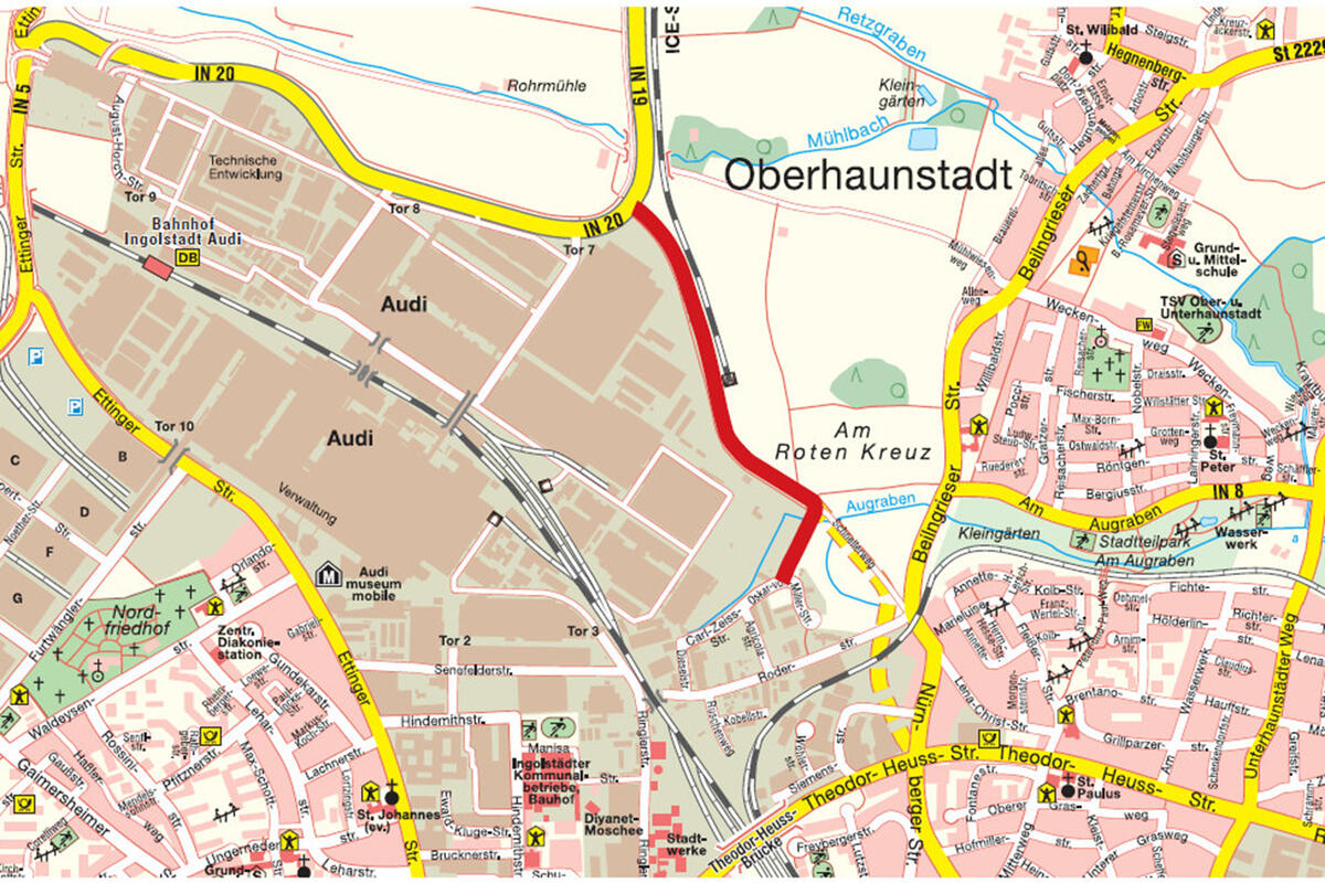 Schneller Weh - Stadtplan